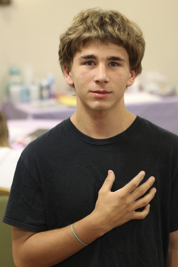 Boy in black shirt