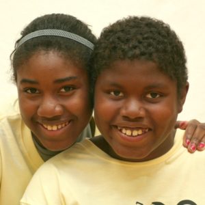 A sister and brother