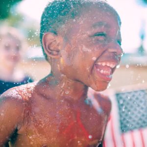 child having fun