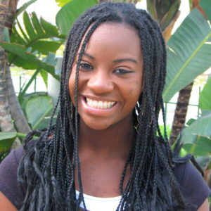 Teenage girl with braids