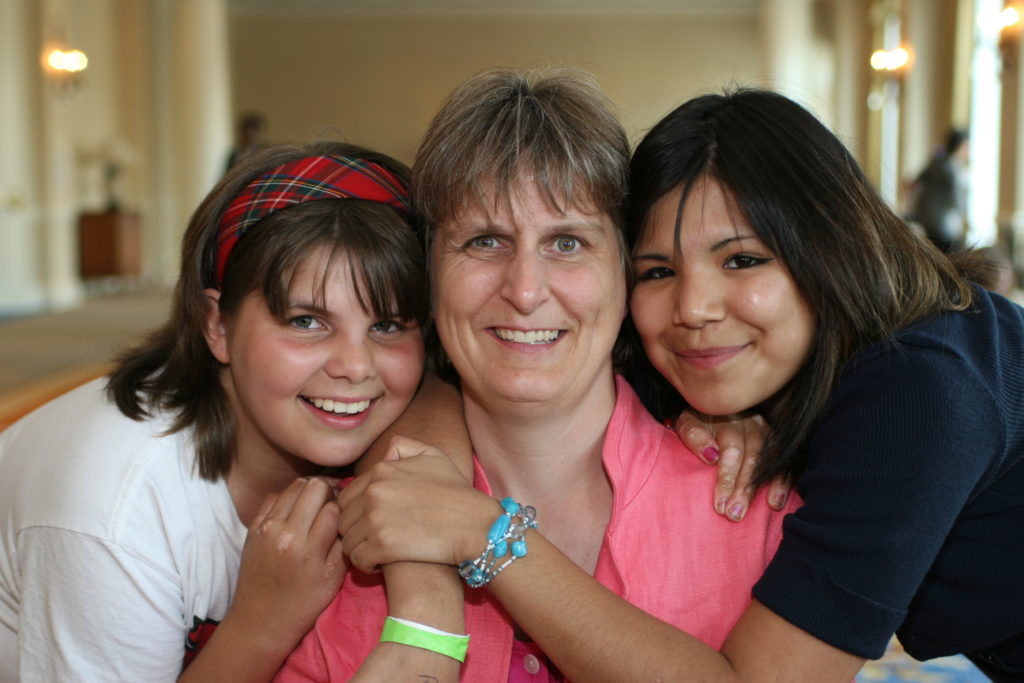 mother and two daughters