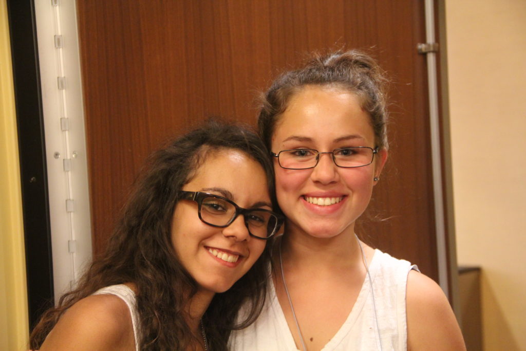 two teenaged girls