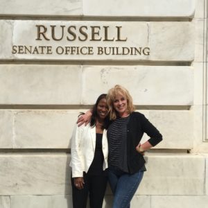 parent advocates at Senate building