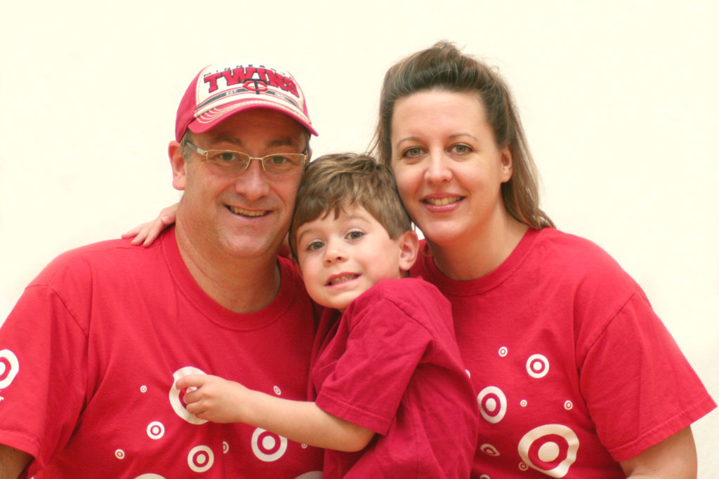 Family in Target T-shirts