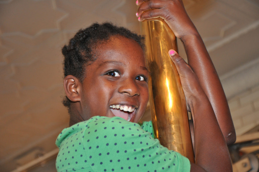 girl playing