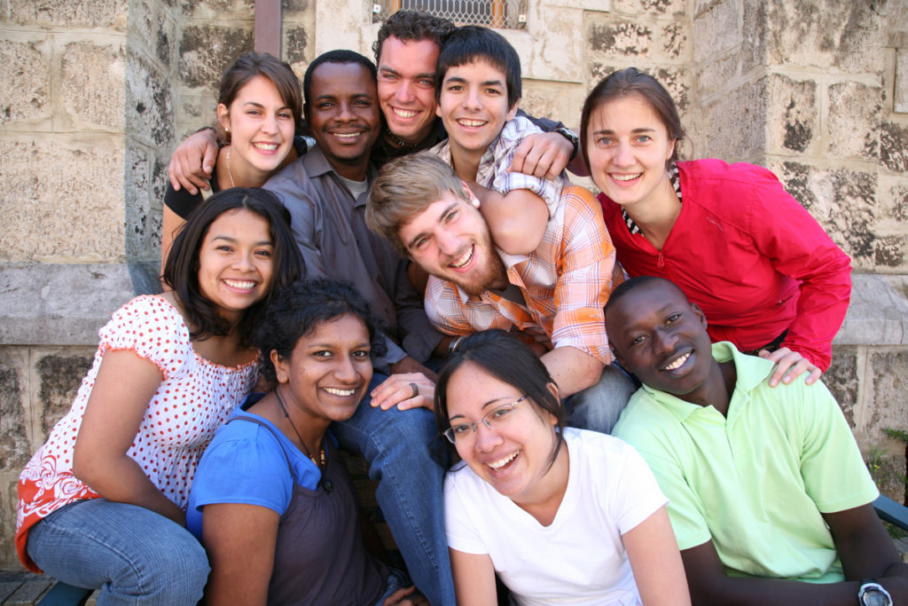 group of teens
