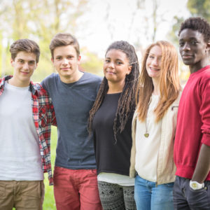 group of teens