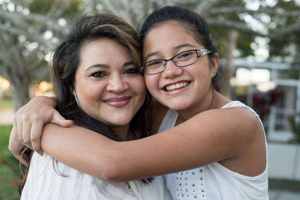 mother and daughter