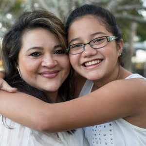 mother and daughter