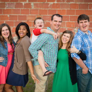 Two parents with four children