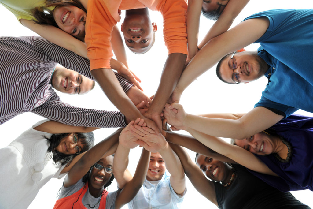 teens in circle