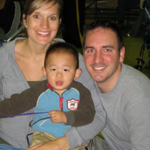 paernts and young boy