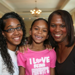 mom and two daughters